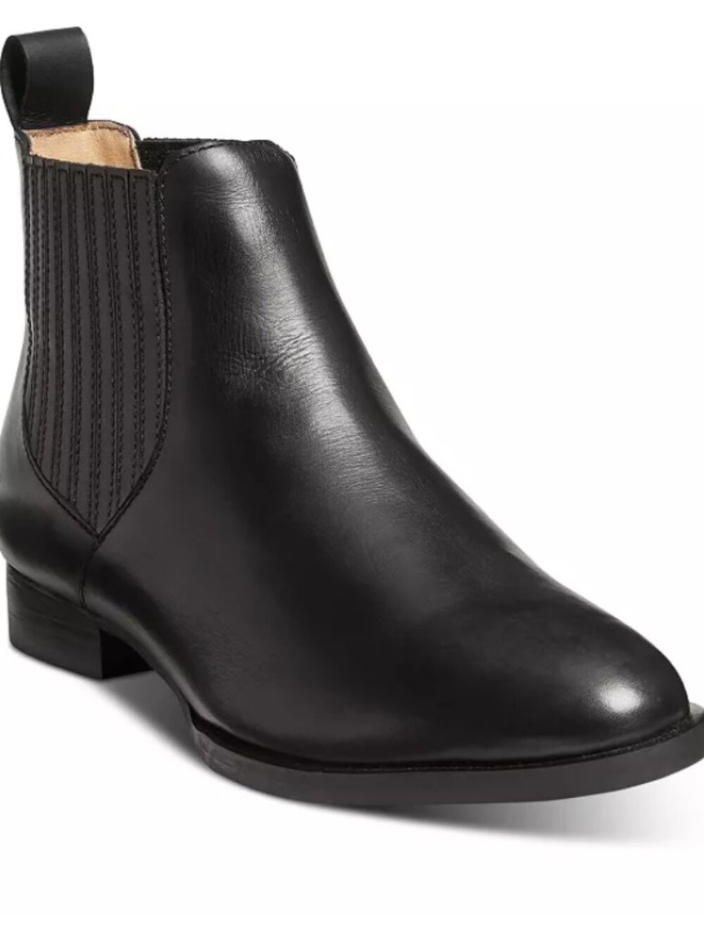 Jack Rogers Pippa Black Women's Leather Ankle Bootie Size 8